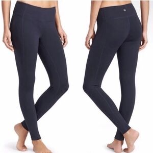 Athleta Women's S Navy Blue Chaturanga High Rise Leggings
